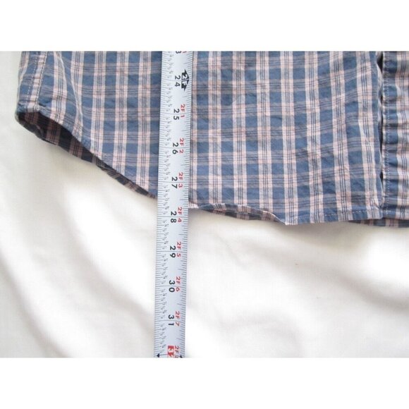 Men's J Crew Flex Washed Slim Plaid Button Long Sleeve Shirt Sz L (MP282) - Picture 4 of 8